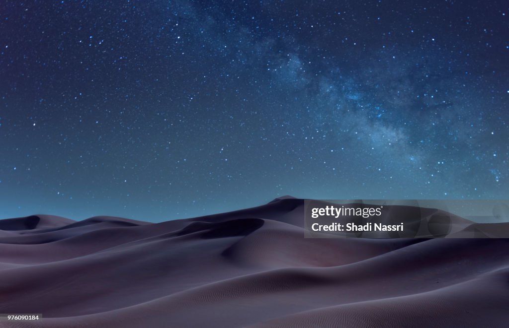 Desert at night, Sharjah, United Arab Emirates