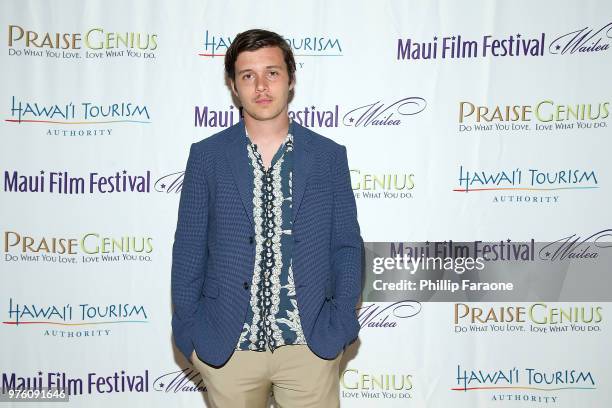 Nick Robinson attends the 2018 Maui Film Festival on June 14, 2018 in Wailea, Hawaii.