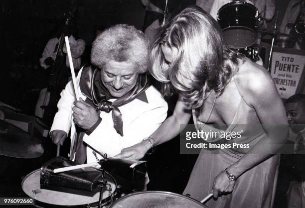 Tito Puente and Margaux Hemingway circa 1979 in New York.