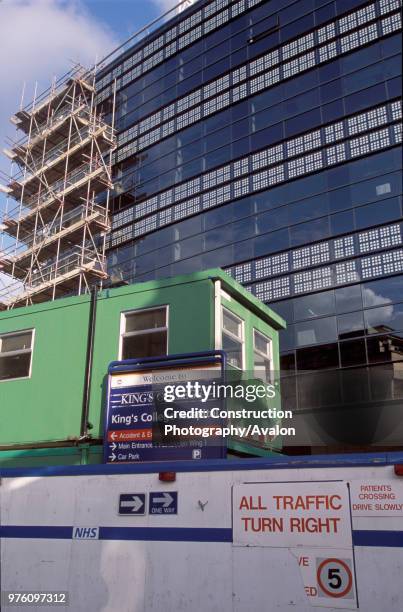 Site compound at Kings College Hospital London, United Kingdom.