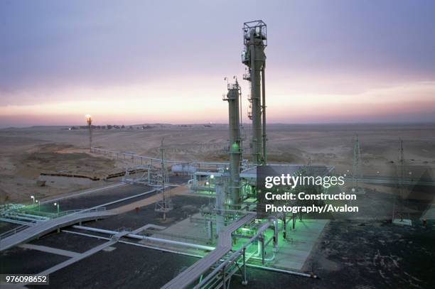 Gas refinery in the Western desert of Egypt.