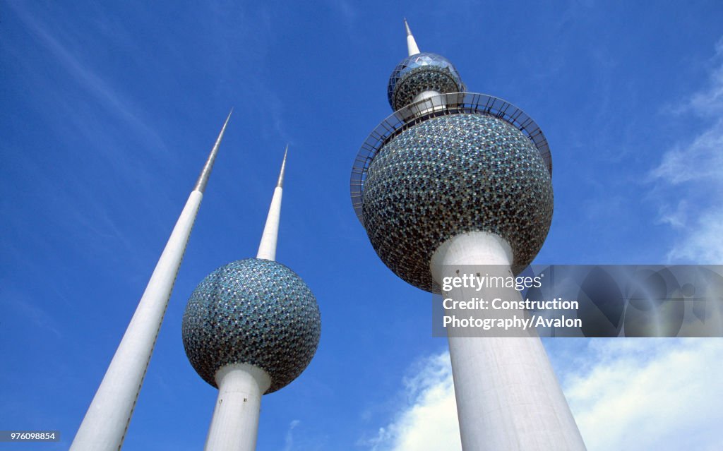 Water towers, Kuwait City, Middle East