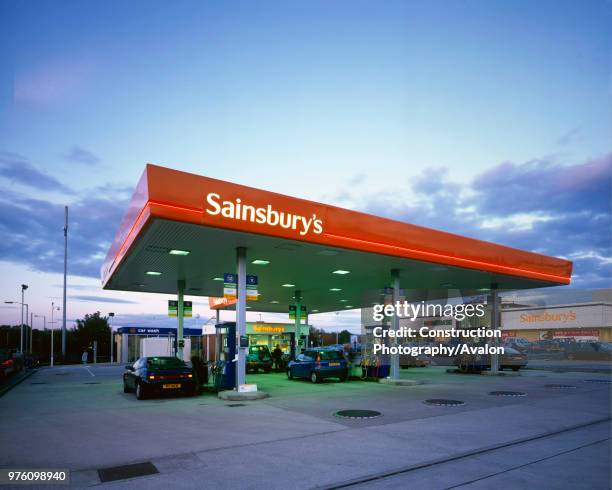 Petrol Filling Station at Sainsbury's Bradford.