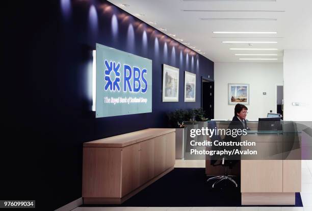 Royal Bank of Scotland offices reception area.