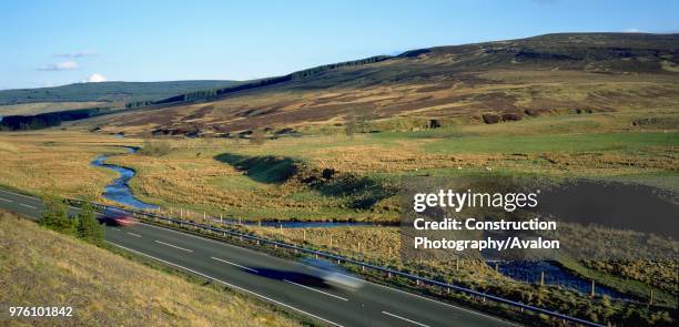 Cheviot Hills, The Borders between England and Scotland, United Kingdom.