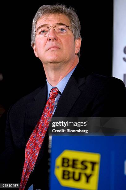 Michael Vitelli, president of the Americas for Best Buy Co., attends a launch event at a Best Buy electronics store in New York, U.S., on Wednesday,...