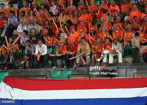 Action from the Netherlands Vs South Korea encounter at the Hockey World Cup Match in New Delhi on March 9, 2010. Though South Korea won the match...