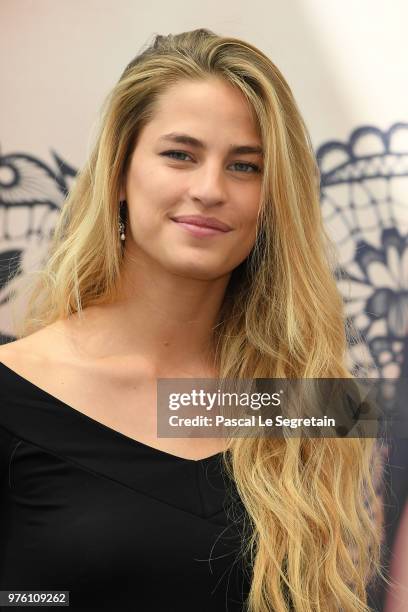 Solene Hebert from the serie "Demain Nous Appartient" attends a photocall during the 58th Monte Carlo TV Festival on June 16, 2018 in Monte-Carlo,...