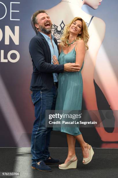 Alexandre Brasseur and Ingrid Chauvin from the serie "Demain Nous Appartient" attend a photocall during the 58th Monte Carlo TV Festival on June 16,...