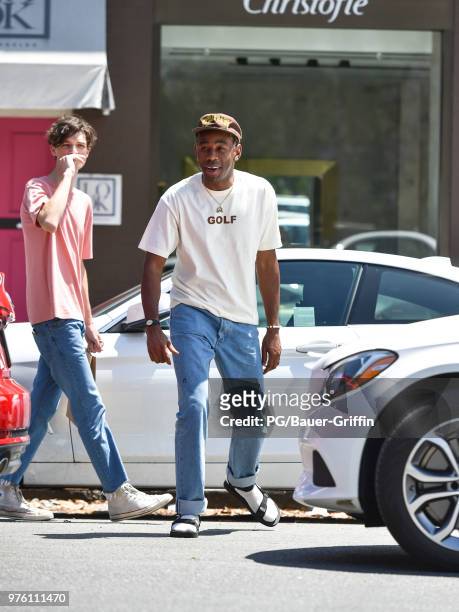 Tyler the Creator is seen on June 15, 2018 in Los Angeles, California.