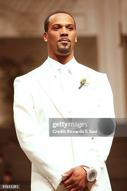 Aaron Ross at his wedding on February 26, 2010 in Austin, Texas.