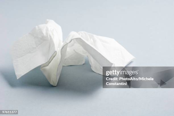 used facial tissue - facial tissue stock pictures, royalty-free photos & images