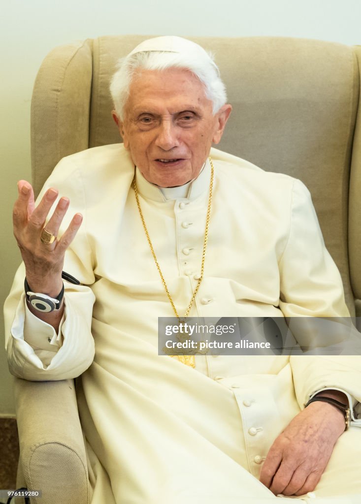 Former Pope Benedict XVI...