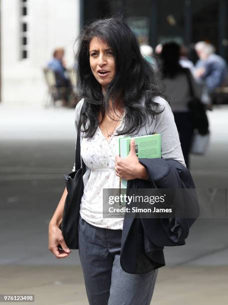 Konnie Huq seen at the BBC Studios on June 16, 2018 in London, England.
