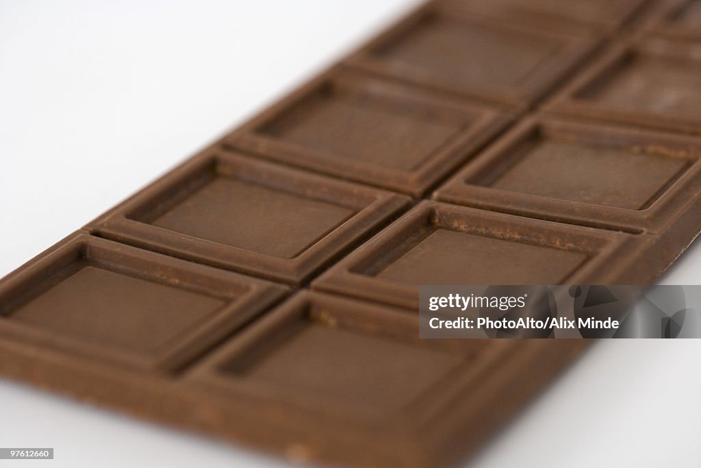 Chocolate bar, close-up