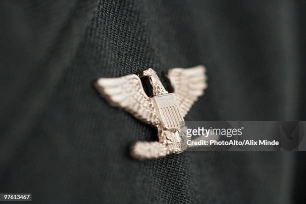 colonel insignia, eagle military pin - us military emblems - fotografias e filmes do acervo