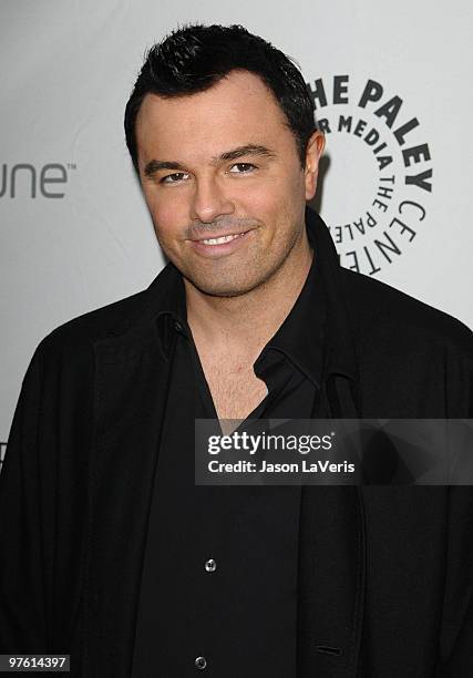 Seth MacFarlane attends the "Seth MacFarlane & Friends" event at the 27th Annual PaleyFest at Saban Theatre on March 9, 2010 in Beverly Hills,...