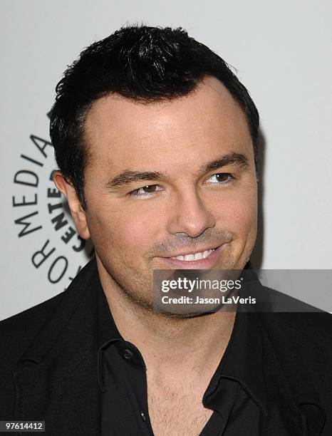 Seth MacFarlane attends the "Seth MacFarlane & Friends" event at the 27th Annual PaleyFest at Saban Theatre on March 9, 2010 in Beverly Hills,...