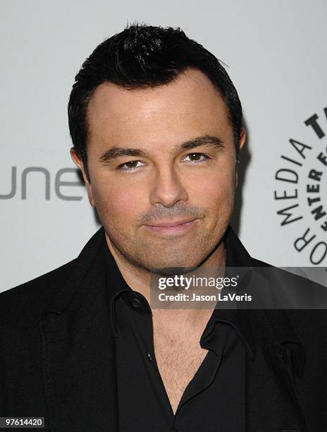 Seth MacFarlane attends the "Seth MacFarlane & Friends" event at the 27th Annual PaleyFest at Saban Theatre on March 9, 2010 in Beverly Hills,...
