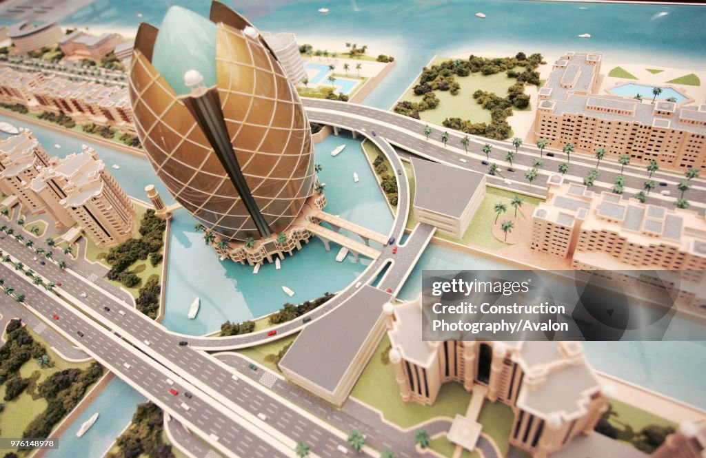 Buldind Development Model of a proposed new building development, Dubai, UAE. News Photo ...