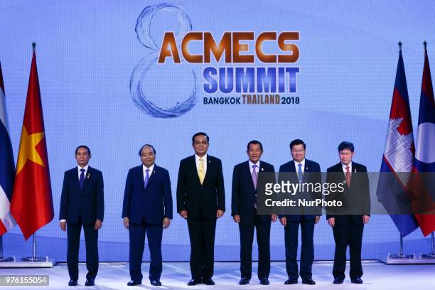 Myanmar's President U Win Myint, Vietnam's Prime Minister Nguyen Xuan Phuc, Thailand's Prime Minister Prayut Chan-o-cha, Cambodia's Prime Minister...