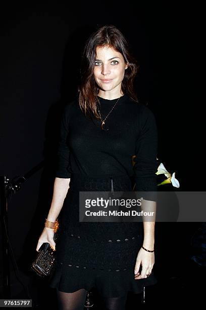 Julia Restoin-Roitfeld attends the Louis Vuitton Ready to Wear show as part of the Paris Womenswear Fashion Week Fall/Winter 2011 at Cour Carree du...