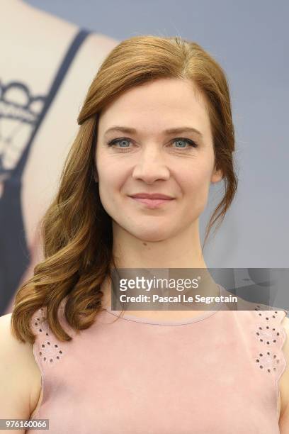 Odile Vuillemin from the serie "Ne Sous Silence" attends a photocall during the 58th Monte Carlo TV Festival on June 16, 2018 in Monte-Carlo, Monaco.