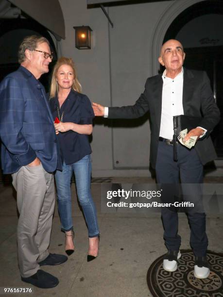 Robert Shapiro, Rick Hilton and Kathy Hilton are seen on June 15, 2018 in Los Angeles, California.