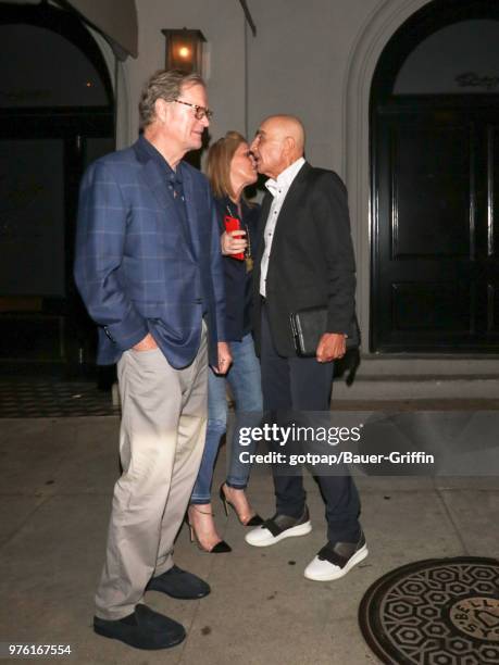 Robert Shapiro, Rick Hilton and Kathy Hilton are seen on June 15, 2018 in Los Angeles, California.