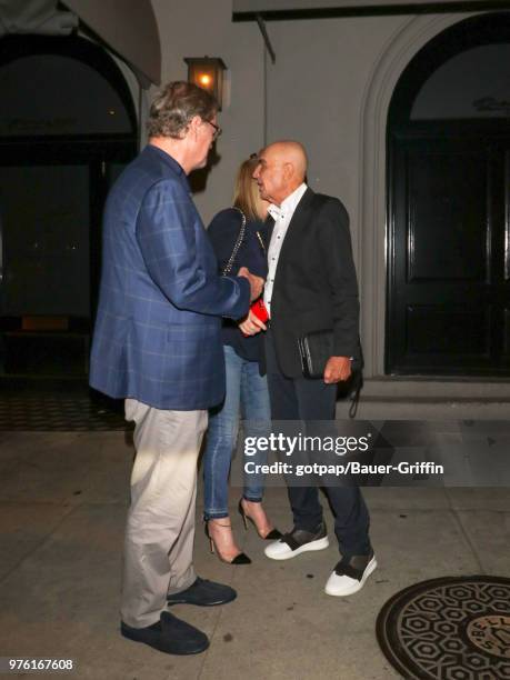 Robert Shapiro and Rick Hilton are seen on June 15, 2018 in Los Angeles, California.