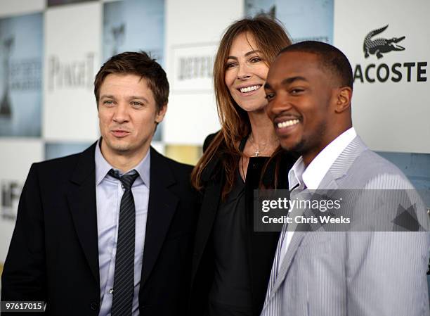 Actor Jeremy Renner, director Kathryn Bigelow and actor Anthony Mackie with Jameson Irish Whiskey and GH Mumm at Film Independent's 2009 Independent...