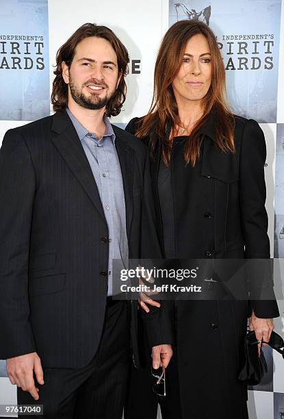 Screenwriter Mark Boal and director Kathryn Bigelow arrive at the 2009 Film Independent Spirit Awards held at the Santa Monica Pier on February 21,...