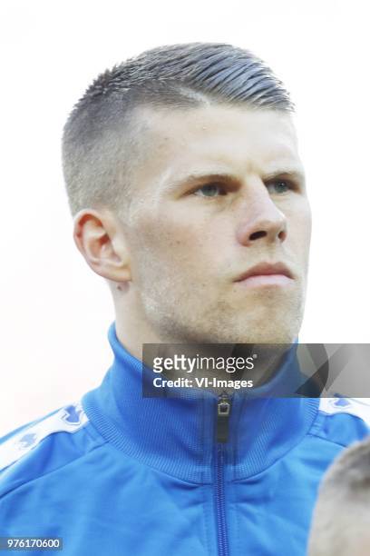 Johann Berg Gudmundsson of Iceland during the 2018 FIFA World Cup Russia group D match between Argentina and Iceland at the Spartak Stadium on June...