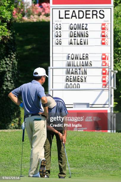 Raphael Gomez of Argentina in action during the second round of the 2018 Senior Italian Open presented by Villaverde Resort played at Golf Club Udine...