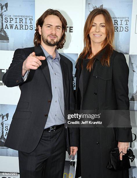 Screenwriter Mark Boal and director Kathryn Bigelow arrive at the 2009 Film Independent Spirit Awards held at the Santa Monica Pier on February 21,...