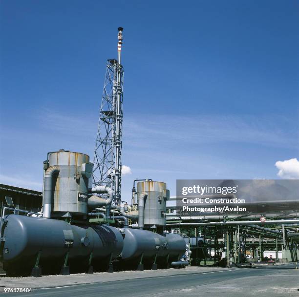 Smokestack of chemical processing plant.