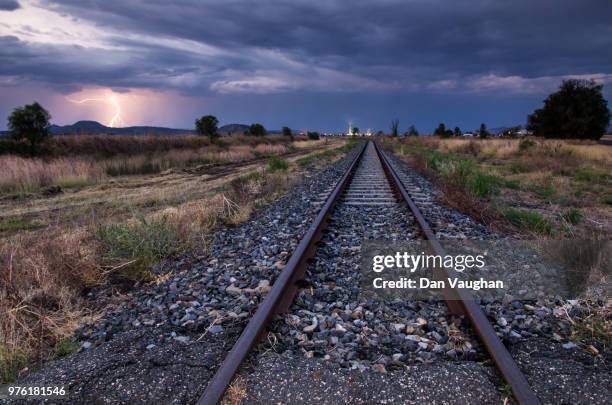 end of the line... - train tracks end stock pictures, royalty-free photos & images