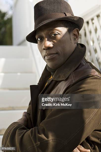 Actor Wesley Snipes poses for a portrait session on March 3 Santa Monica, CA. Published Image. CREDIT MUST READ: Kirk McKoy/Los Angeles Times/Contour...