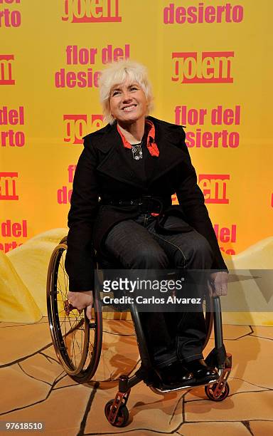 Gemma Hassen Bey attends the premiere for "Flor del Desierto" at Callao Cinema on March 10, 2010 in Madrid, Spain.