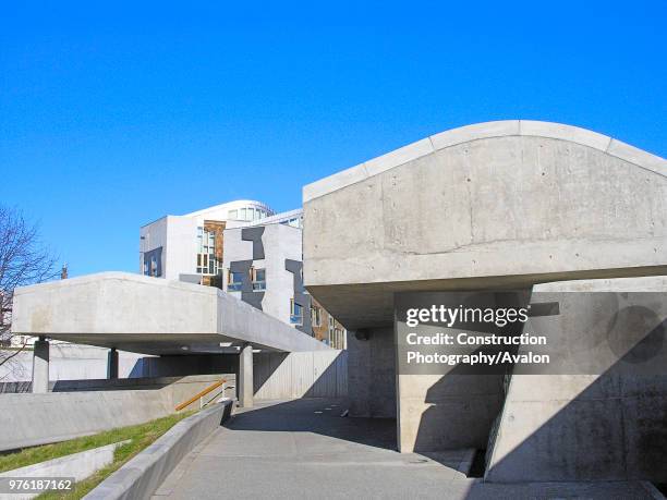 Scottish Parliament Building, Edinburgh, Scotland.