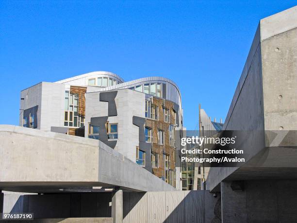 Scottish Parliament Building, Edinburgh, Scotland.