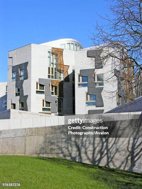 Scottish Parliament Building, Edinburgh, Scotland.