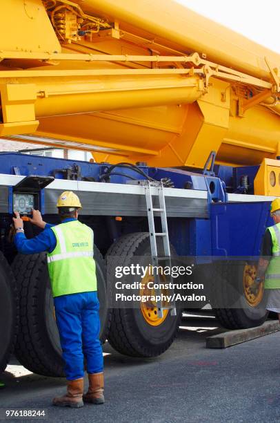 Telescopic mobile crane.