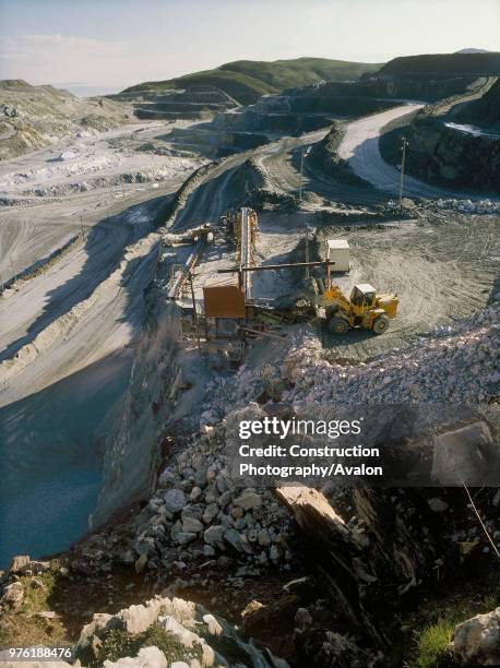 Rio Tinto talc mine, Talc de Luzenac, France.