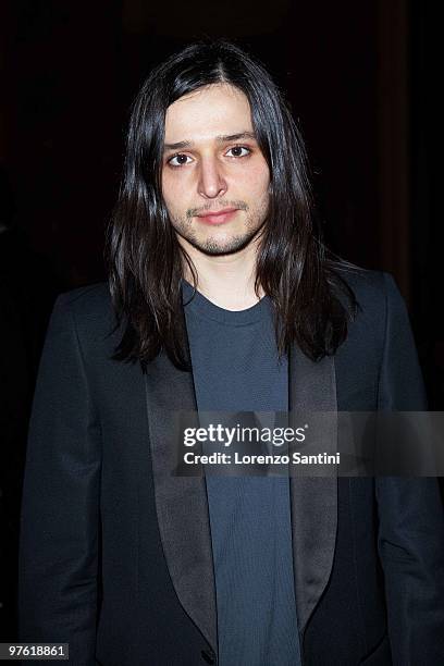 Olivier Theyskens attends the Yves Saint Laurent Exhibition at Le Petit Palais on March 10, 2010 in Paris, France.