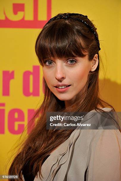 Spanish actress Leticia Dolera attends the premiere for "Flor del Desierto" at Callao Cinema on March 10, 2010 in Madrid, Spain.