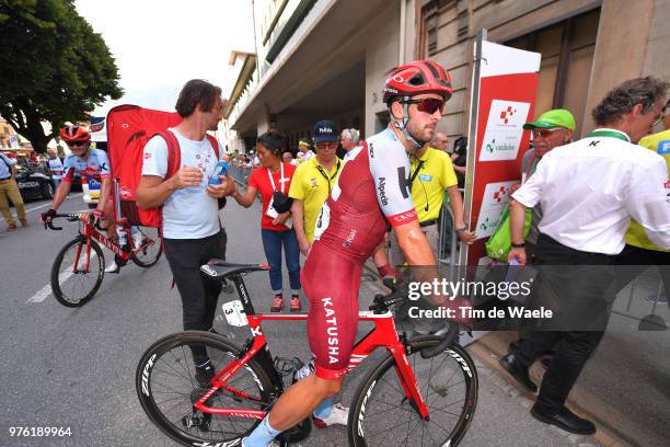 Arrival / Nathan Haas of Australia and Team Katusha Alpecin / during the 82nd Tour of Switzerland 2018, Stage 8 a a 123,8km stage from Bellinzona to...