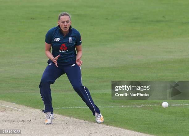 Laura Marsh of England Women during Women's One Day International Series match between England Women against South Africa Women at The Spitfire...