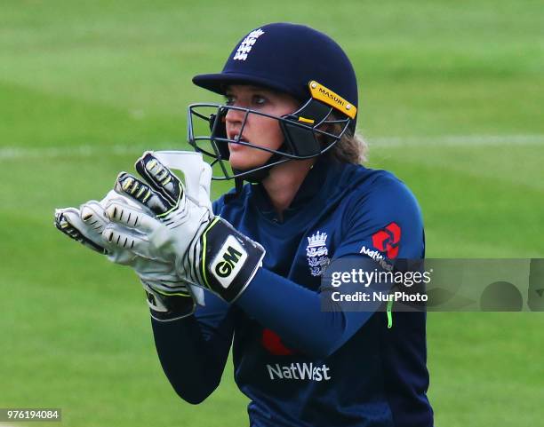 Sarah Taylor of England Women during Women's One Day International Series match between England Women against South Africa Women at The Spitfire...