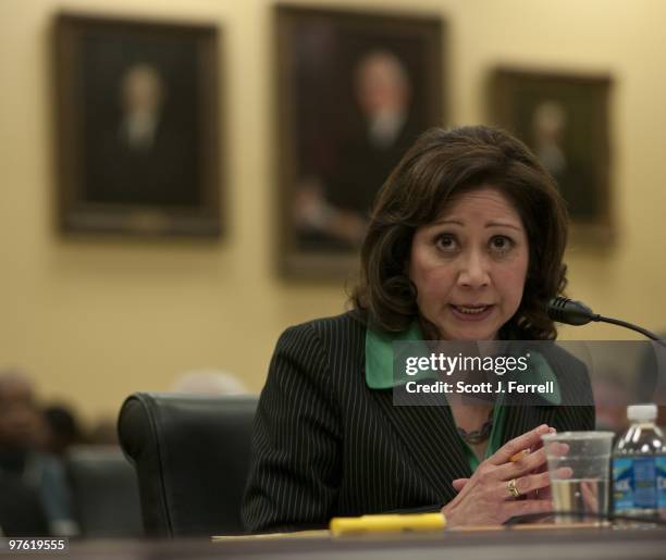 March 10: Labor Secretary Hilda L. Solis during the House Appropriations Subcommittee on Labor, Health and Human Services, Education, and Related...